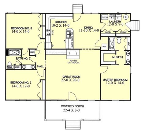 Ranch Home Plan 3 Bedrms 2 Baths 1600 Sq Ft 141 1316 Ranch Floor Plan Main 70 1461 Style House Plans Homes House Plan 142 1049 3 Bdrm 1600 Sq Ft Ranch With Photos Craftsman House Plan 427 5 From Houseplans Com Ranch Plans Style New Ranch House Plans Traditional Floor. . 3 bedroom ranch style house plans with open floor plan